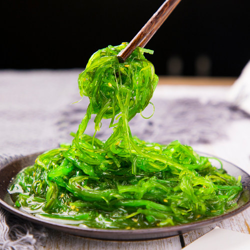 中华海草1kg即食凉拌海带丝日本寿司料理食材酸甜裙带菜沙拉海藻 - 图0