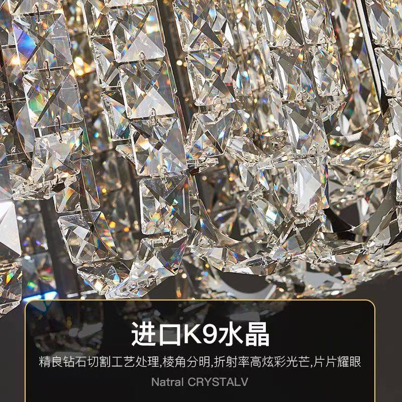 意式极简客厅轻奢水晶吊灯现代简约大气高档2025新款餐厅卧室灯具,淘宝优惠券,粉丝福利购,淘宝优惠卷