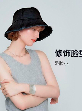 日本COGIT渔夫帽夏天复古磨毛边