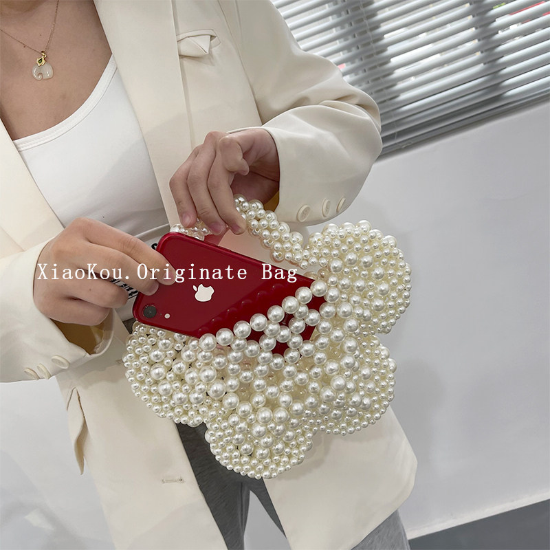 五叶花朵链条串珠包手工编织珍珠包包diy材料自制手提斜挎包女夏,淘宝优惠券,粉丝福利购,淘宝优惠卷