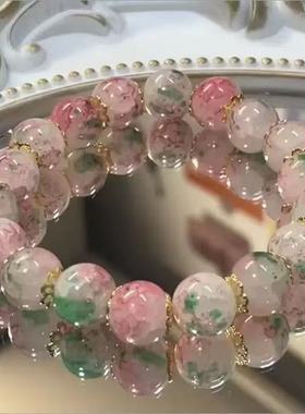 茶系手串手链中式温柔手串气质送女友闺蜜生日礼物手饰