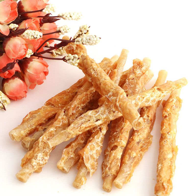 路斯宠物狗狗零食白钙骨缠肉鸡肉幼犬磨牙洁齿鸡胸肉干100g 金毛,淘宝优惠券,粉丝福利购,淘宝优惠卷