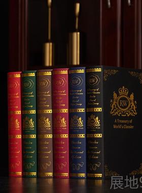 高档假装书仿真红书古饰品摆件酒架客厅办公室欧式复摆设书房道具