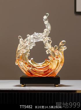 高档风生客水起摆件家居饰品现代厅财工艺品酒电视柜办公室柜招装