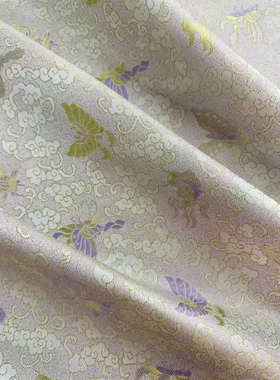 织锦缎提花面料旗袍上衣中式外套服装马甲汉服布料