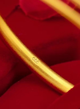 仿真黄金古法莲蓬手镯荷鱼花管推拉24k金999越南沙金手镯