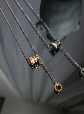 不掉色钛钢小蛮腰项链女轻奢小众高级感锁骨链2024新款百搭颈链