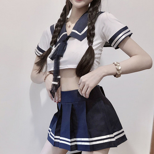 晴趣内衣性感jk制服纯欲暴露女装衣服却激趣情绪睡衣情趣床上套装 - 图0