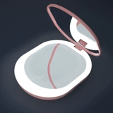 Сеть красного зеркала макияжа с портативным флип -складыванием маленького зеркала детей светодиодные фонари красивые контактные линзы зрачка в артефактах