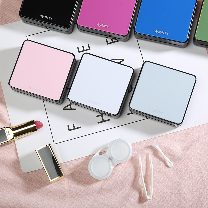 eyekan磁吸感应隐形眼镜伴侣盒时尚简约美瞳盒个性防漏水收纳盒子,淘宝优惠券,粉丝福利购,淘宝优惠卷