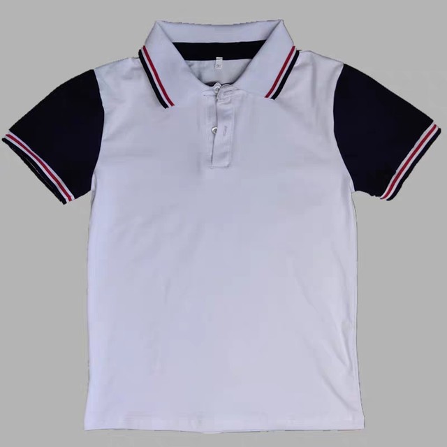 Short-sleeved white T-shirt new custom student style