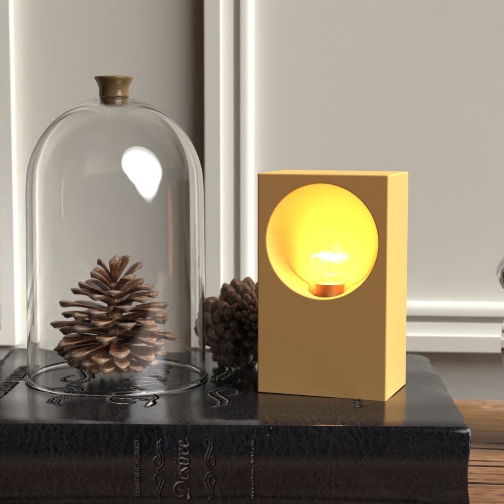 diy灯座水泥模具创意长方形卧室床头灯树脂模具灯罩石膏硅胶模具 - 图1