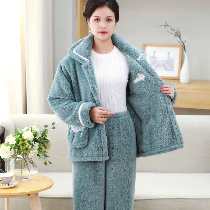  qusmiyan秋水名媛睡衣/家居服套装