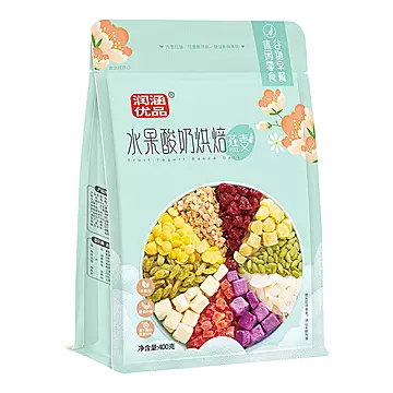 拍两件【润涵】酸奶水果麦片即食400g*2