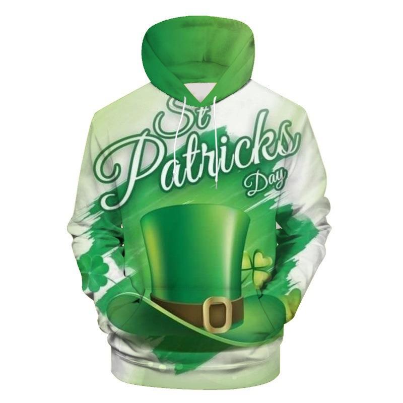 Sample of Saint Patrick's hooded hoodie for St. Patrick's Da - 图2