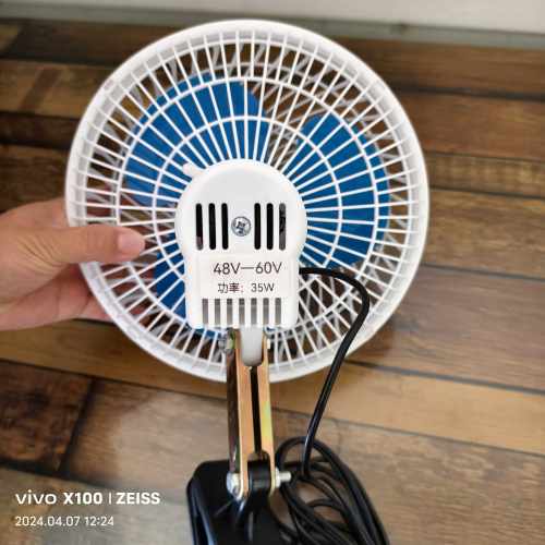 电动车风扇车载风扇电瓶车风扇三轮四轮风扇48V60V风扇8寸10寸款 - 图2