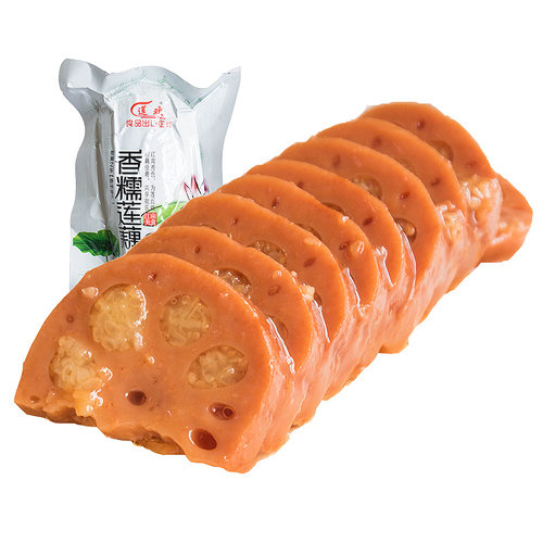 扬州特产宝应糯米藕蜜汁桂花香糯莲藕熟食莲欢甜糖藕真空包装2斤 - 图2