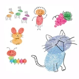 Детская пигментированная окрашенная чернильная подушечка для раннего возраста ручной работы, можно стирать