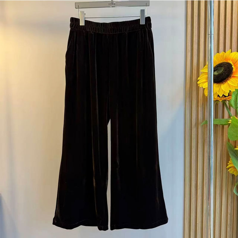 欧货大码女装2025秋季新款时尚休闲丝绒设计感显瘦上衣裤子两件套,淘宝优惠券,粉丝福利购,淘宝优惠卷