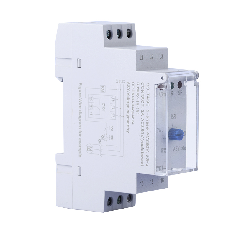 卓一ZYD1B电梯电机三相电源缺欠逆相断相相序保护器继电器AC380V - 图0