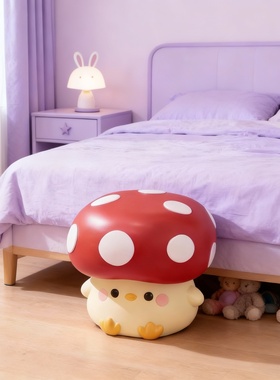 卡通蘑菇树脂收纳摆件儿童房