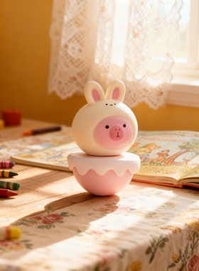 可爱卡通兔子桌面摆件