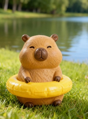 萌宠卡皮巴拉桌面摆件