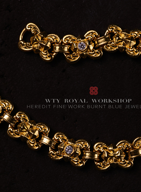 造办处细工足金手链蝶萦星辉