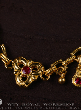 梧桐雨造办处细工足金琉光花映手链