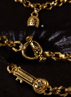 梧桐雨造办处细工足金倾心之钥手链
