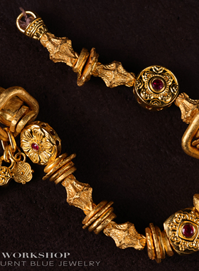 梧桐雨造办处细工足金金缠丝华手链