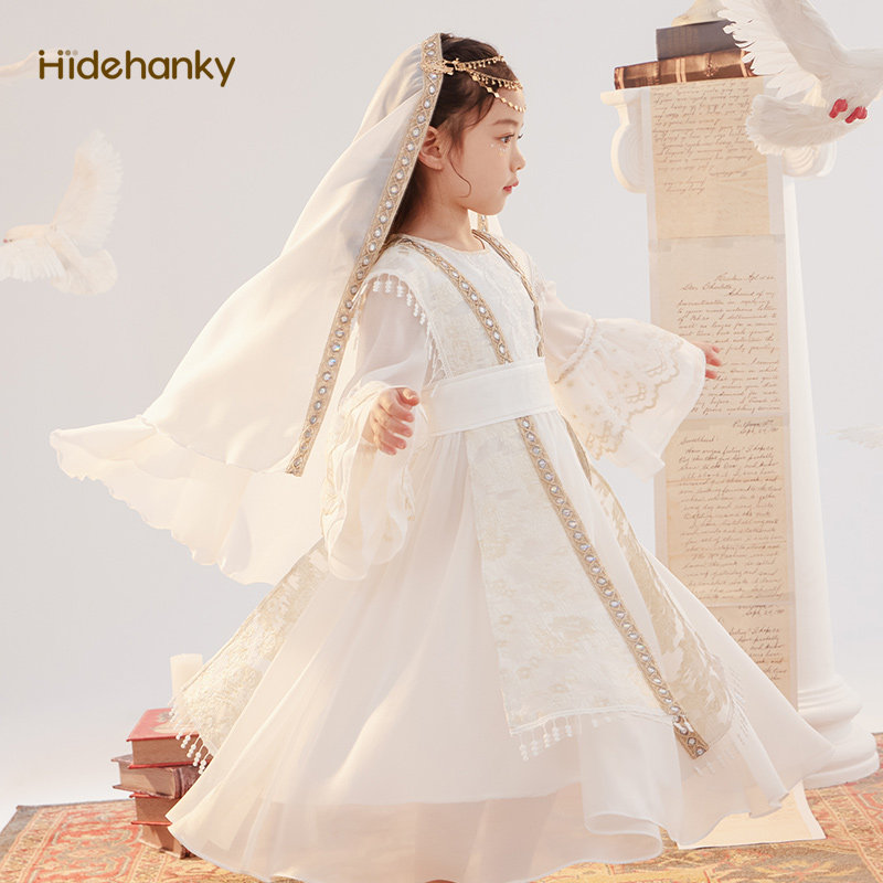 新疆民族服装女童儿童汉服西域公主裙连衣裙异域风情哈萨克演出服,淘宝优惠券,粉丝福利购,淘宝优惠卷