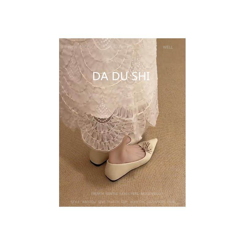 羊皮版！韩系平底尖头单鞋女千金风软底玛丽珍鞋一脚蹬真皮瓢鞋,淘宝优惠券,粉丝福利购,淘宝优惠卷