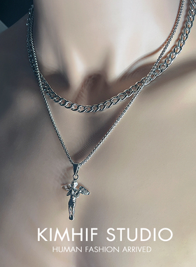 小天使双层叠戴古巴链