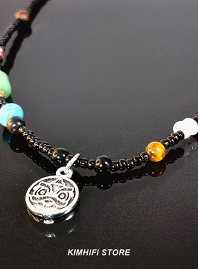 合金钛钢串珠男女民族风复古项链