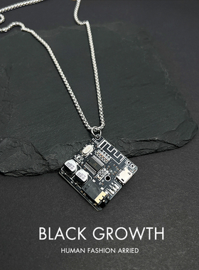 赛博朋克机能风项链男