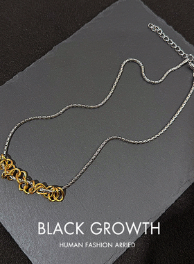 金银撞色项链高级感不掉色