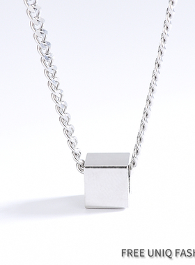 方块嘻哈风原宿锁骨链王一博同款