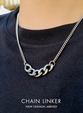 曼格龙钛钢拼接项链男女同款