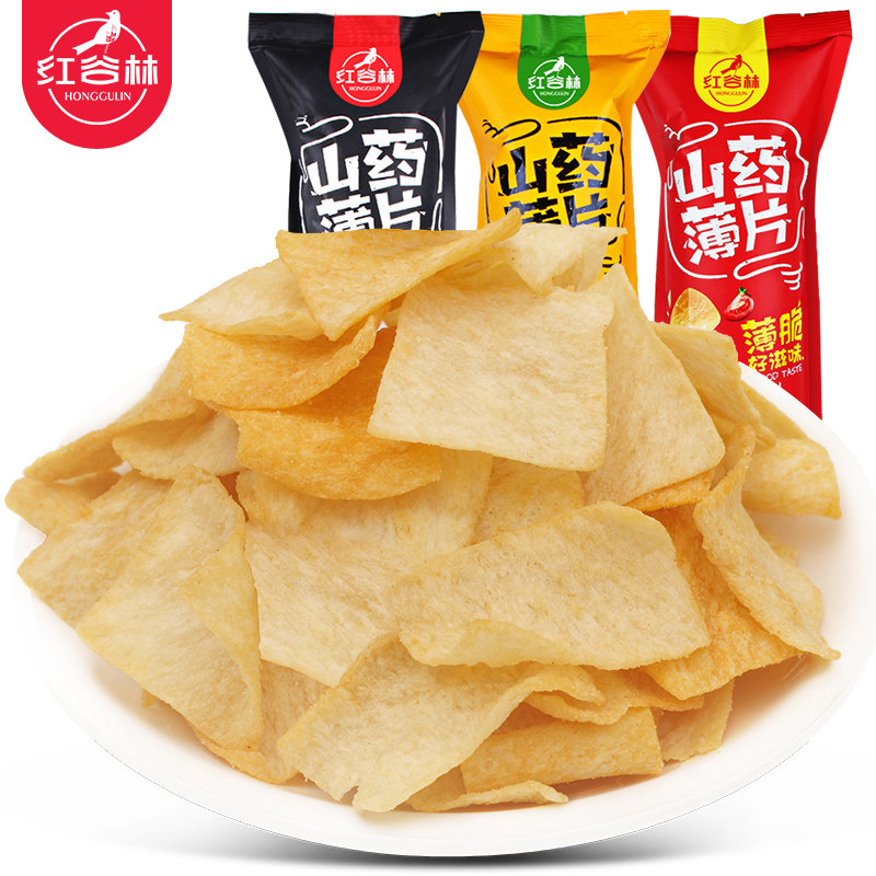 红谷林山药薄片90g*3山药片薯片 红谷林膨化食品