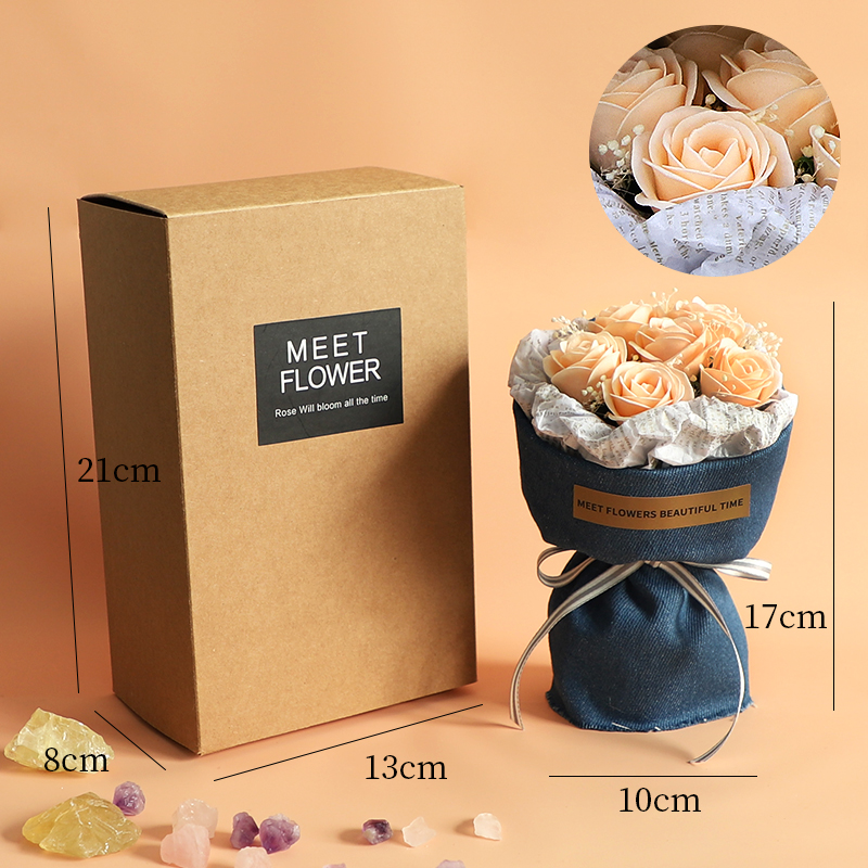 迷你小花束永生花干花毕业礼物玫瑰花送女生生日小花束干花仿真花