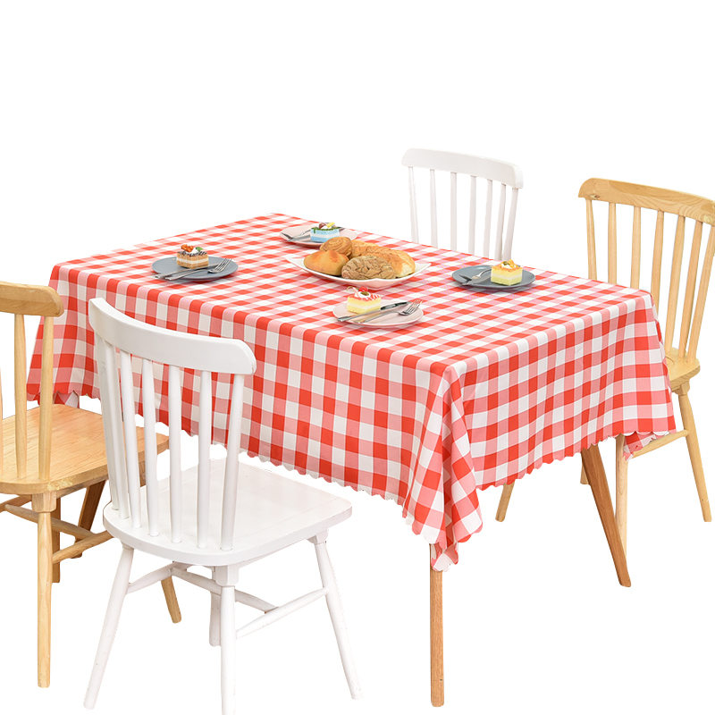 格子桌布小方格餐桌布ins风长方形桌布布艺家用田园小清新野餐布 - 图3