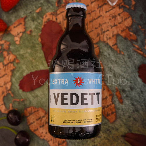 整箱 比利时风味 白熊啤酒Vedett精酿小麦白啤酒330ml*24瓶 - 图2