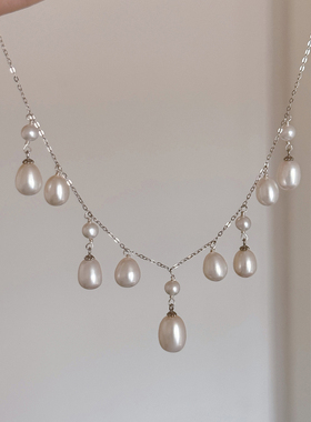 满天星珍珠项链多层2026新款爆款女轻奢小众颈链锁骨链秋冬高级感