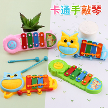 Baby Cartoon Mini Hands Knocks Violin Children Puzzle Percussion Instruments Sun Flowers Owl Music Early Education Toys