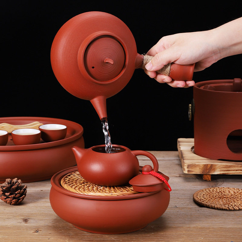 Carbon-electric dual-purpose tea pottery stove handmade clay stove