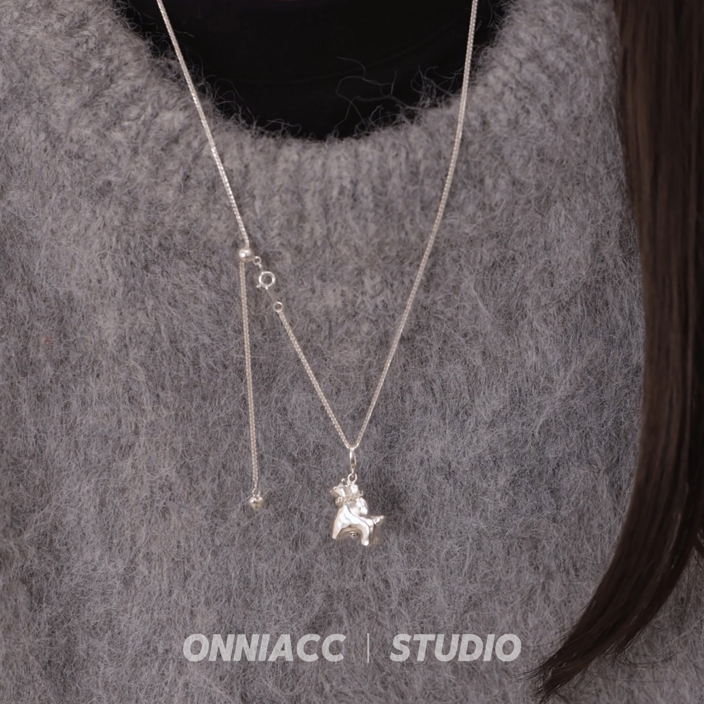 马年马上有钱小马流苏项链女锁骨链毛衣链纯银高级感轻奢小众简约,淘宝优惠券,粉丝福利购,淘宝优惠卷