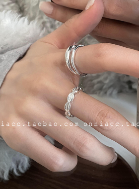 咖啡豆戒指女食指轻奢