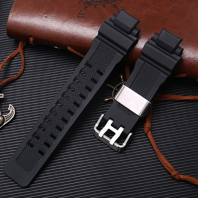橡胶手表带代用卡西欧G-SHOCK GW-A1100 G-1400 GW-4000树脂腕带 - 图1