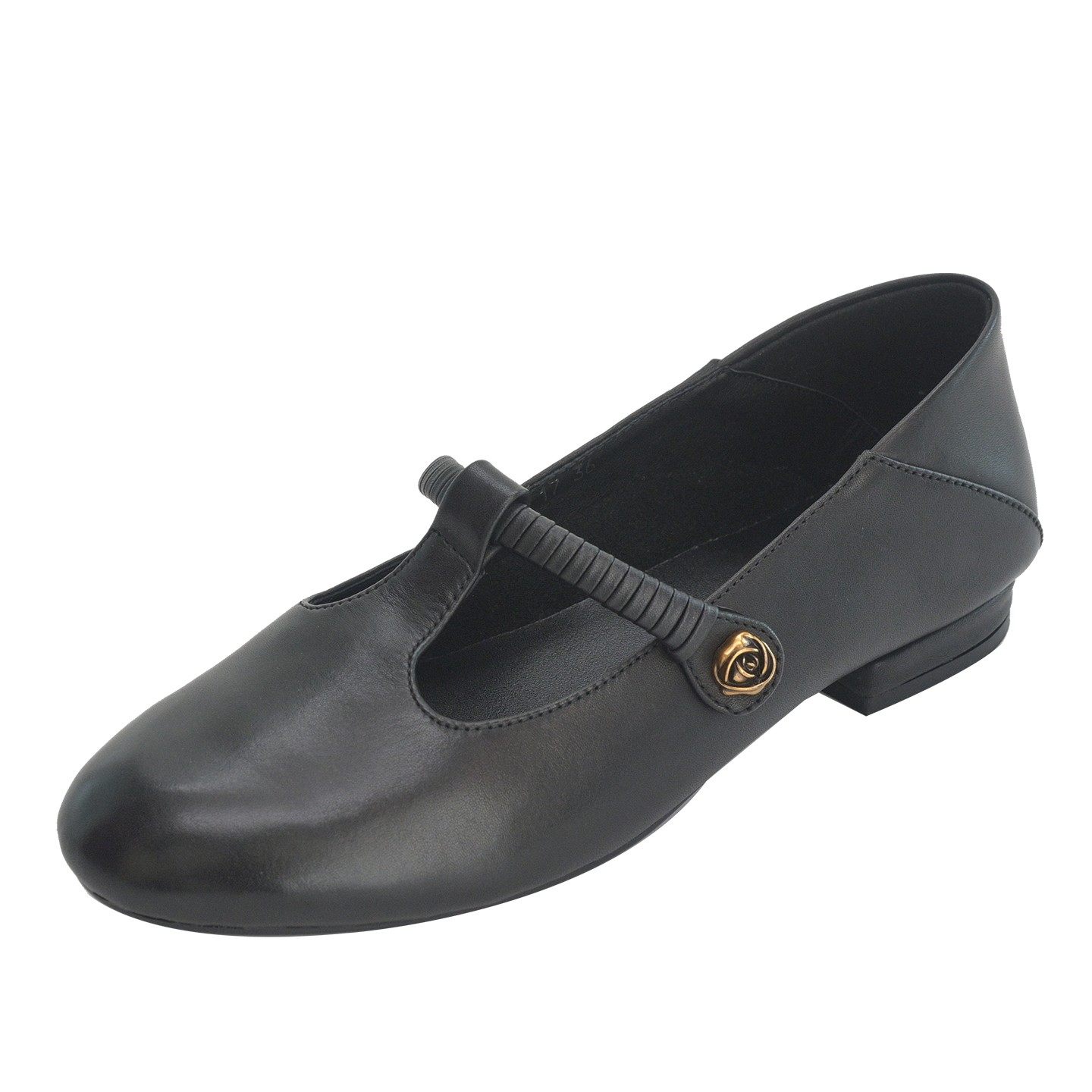 步享~小众复古T型带玛丽珍鞋女软底小皮鞋圆头平底真皮浅口单鞋40,淘宝优惠券,粉丝福利购,淘宝优惠卷